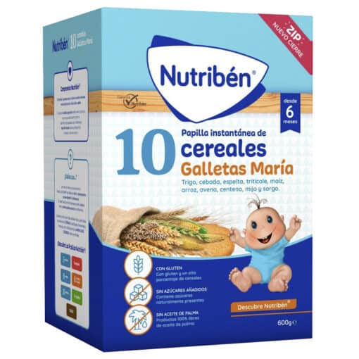 Comprar online Nutriben 10 Cerales Galleta Maria 600 Gr